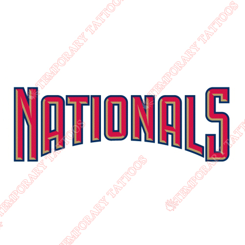 Washington Nationals Customize Temporary Tattoos Stickers NO.2021